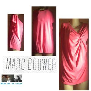 Marc Bower NWOT Pink Tunic Top Size XL